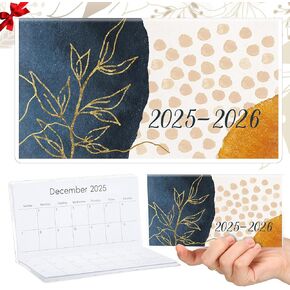 RELITHICK 2025-2026 تقويم الجيب للمحفظة الصغيرة المخطط الشهري مع PVC COVER POCKENAL Journals Notepads تقدير هدية حاضرة للنساء أمي أصدقاء المعلم مكتب (زهرة)