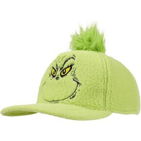 The Grinch Big Face Youth Green Snapback Hat