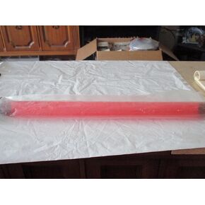 Grand General 50004 17 Inch Red Plastic Tube for 1 Inch Fluorescent Light for Pete