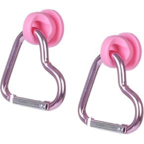 2pcs إدراج إكسسوارات السنانير لحقيبة Bogg وببساطة حمل جنوب ، حامل Key Key Carabiner لطيف لأكياس Bogg -سلسلة مفاتيحك في حقيبتك بسرعة (وردية)