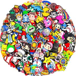 30pcs, 50pcs, 100pcs Random Cartoon Cute Shoe Ornaments - Holiday Gifts for Boys and Girls - PVC Waterproof Plastic