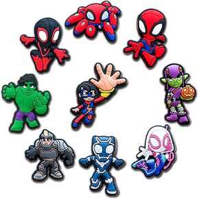 Cute Superhero Shoe Charms for Clog Sandals