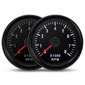 مقياس سرعة الدوران RPM 2-1/16 "52 مم مقياس سرعة الدوائر للسيارة 8000 دورة في الدقيقة مقياس TACH الداخلي 2"