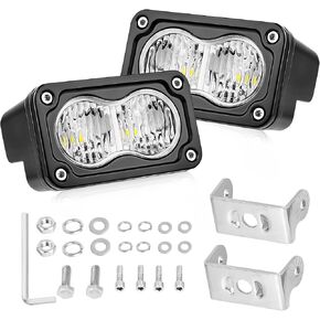 AKD 3 Inch CREE LED Off Road Light Pods - 40W Small Driving Lights, Backup, Reverse, Fog - 2 Packs for Truck, Pickup, Motorcycle, UTV, ATV, SUV, Dirt Bike, Surron