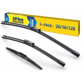 3 مساحات 26 "/16"/12 "استبدال Subaru Crosstrek 2023 2022 2021 2020 2019 2018 Impreza 2023-2017 شفرات ممسحة (مجموعة من 3) ، 26 بوصة+16 بوصة شفرات ممسحة الزجاج الأمامي مع شفرة ممسحة خلفية 12 بوصة