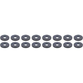 Manley Valve Spring Locator, Outside, 0.062 in Thick, 1.740 in OD, 0.570 in ID, 1.677 in Spring OD, Steel, Black Oxide, Set of 16