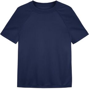 Boys Rash Guard Short Sleeve UPF 50+ Sun Protection Swim Shirt Kids Quick Dry SPF Water Shirt