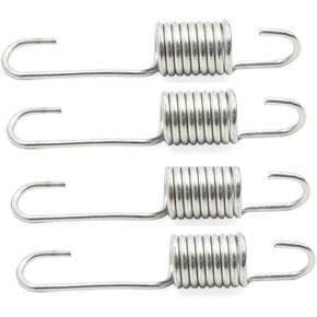 4Pcs 6cm 8cm Length Silver Tone Metal Motorcycle Brake Pedal Return Spring for CG125，Brake System， Automotive Replacement Brake Return Springs