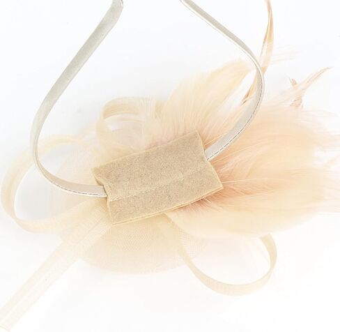 AMCAMI Fascinators Hats with Feather for Women 2025 Derby Hats Tea Party Hat with Headband and Clip in Kuwait