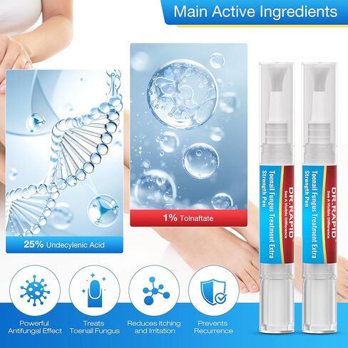 Toenail Fungus Treatment Extra Strength - Fungi Nail Pen Antifungal Repair for Damaged Nails, Fast-Acting Solution for Toe & Fingernail Fungi, Ideal for Nail Health Concerns Athletes 5ml/0.18FLOZ 3Pcs in Kuwait