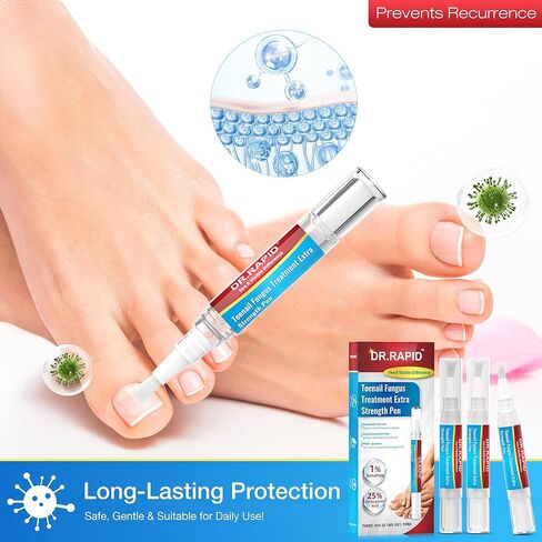 Toenail Fungus Treatment Extra Strength - Fungi Nail Pen Antifungal Repair for Damaged Nails, Fast-Acting Solution for Toe & Fingernail Fungi, Ideal for Nail Health Concerns Athletes 5ml/0.18FLOZ 3Pcs in Kuwait