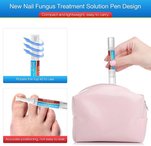 Toenail Fungus Treatment Extra Strength - Fungi Nail Pen Antifungal Repair for Damaged Nails, Fast-Acting Solution for Toe & Fingernail Fungi, Ideal for Nail Health Concerns Athletes 5ml/0.18FLOZ 3Pcs in Kuwait
