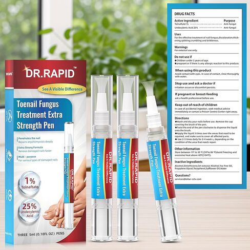 Toenail Fungus Treatment Extra Strength - Fungi Nail Pen Antifungal Repair for Damaged Nails, Fast-Acting Solution for Toe & Fingernail Fungi, Ideal for Nail Health Concerns Athletes 5ml/0.18FLOZ 3Pcs in Kuwait
