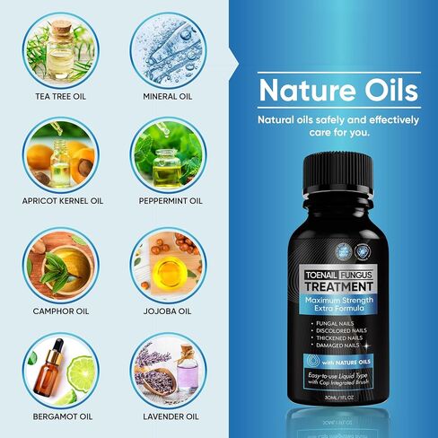 Toenail Fungus Treatment Extra Strength 2pcs x 30ml, Fungus Nail Treatment, Nail Fungus Treatment for Toenail, Toe Nail Fungus Treatment Extra Strength for Damaged and Discoloration Nails. in Saudi Arabia