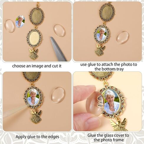 Sureio 8 PCS Cap Cap Memorial Photo Charm Tassel Charms لعام 2025 Cap Cap Tassel Charm Memorial Photo Class Decorations Higds to the Cap topper in Kuwait
