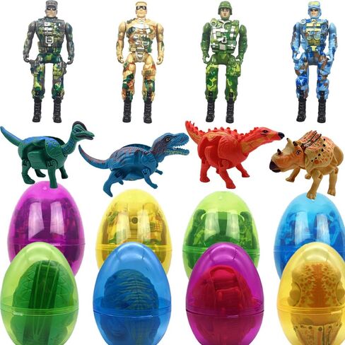 4PACK EASTER JUMBO PRINCESS PRINCESS PRESTER EASTER EGGS مع ألعاب ، تفضل حفلة عيد الفصح هدية للفتيات ، الأطفال الصغار للأطفال حشوات سلة الفصح ، جوائز الفصول الدراسية (الأميرة) in Saudi Arabia