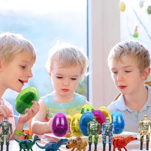 4PACK EASTER JUMBO PRINCESS PRINCESS PRESTER EASTER EGGS مع ألعاب ، تفضل حفلة عيد الفصح هدية للفتيات ، الأطفال الصغار للأطفال حشوات سلة الفصح ، جوائز الفصول الدراسية (الأميرة) in Saudi Arabia