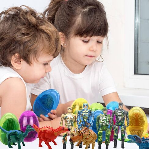 4PACK EASTER JUMBO PRINCESS PRINCESS PRESTER EASTER EGGS مع ألعاب ، تفضل حفلة عيد الفصح هدية للفتيات ، الأطفال الصغار للأطفال حشوات سلة الفصح ، جوائز الفصول الدراسية (الأميرة) in Saudi Arabia