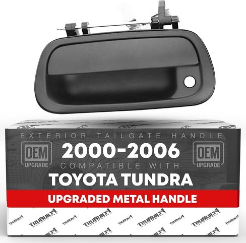 مقبض الباب الخلفي المزلاج المعدني المترقية ، متوافق مع 2000-2006 Toyota Tundra-مجموعة خلفية خارجية ، أسود محكم ، ث ثقب المفتاح-OEM 69090-0C010-Metal ، 80866 ، to1915110 in Kuwait