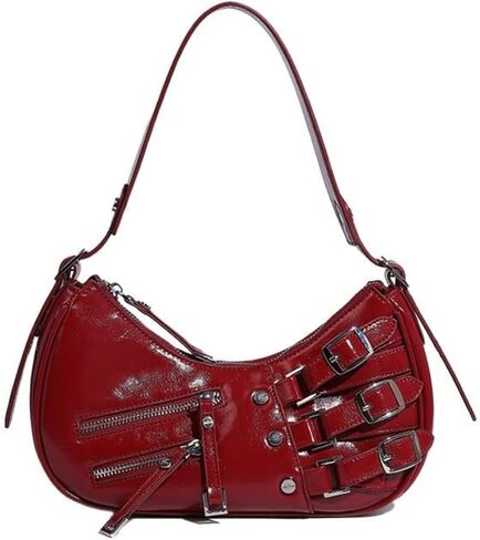 Shoulder Purse for Women, Leather Women's Handbag Y2k Aesthetic Coquette Shoulder Bag Hobo Punk Trendy Ladies Purse in Kuwait