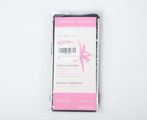 EVERSWE Girl's Microfiber Footless Tights, Ballet Dance Tights, Ultra Soft Leggings in Saudi Arabia