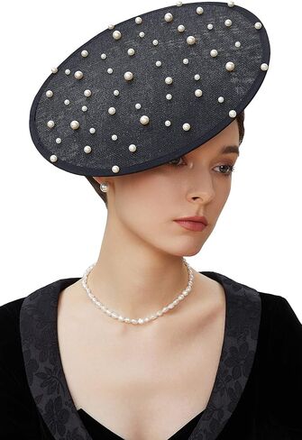 coucoland fascinator قبعة كوكتيل شاي حفلة الرأس رئيس الشقة شقة كنتاكي دربي derby in Kuwait