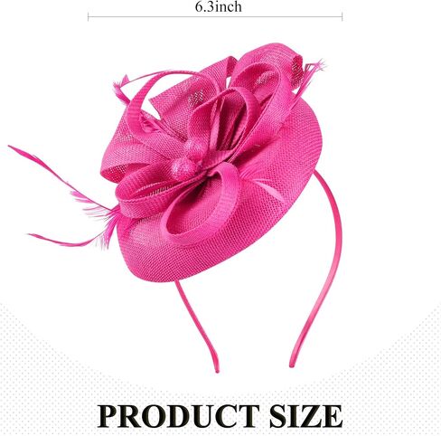 Women 2025 Derby Hat - Classic Victoria Kentucky Fascinator 1920s Tea Party Hats with Hair Clip for Lady Woman in Kuwait