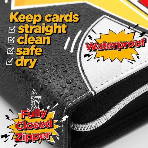 Trading Card Binder, 4 Pockets Card Holder, 55 Double Sided Removable Pages, 440 Card Sleeves, Toploader Binder, Portable Album Holder, Storage Box for Trading Cards in Saudi Arabia