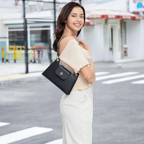 Peacocktion Shoulder Bag for Women Trendy Small Cute Vegan Leather Purses Handbags in Kuwait