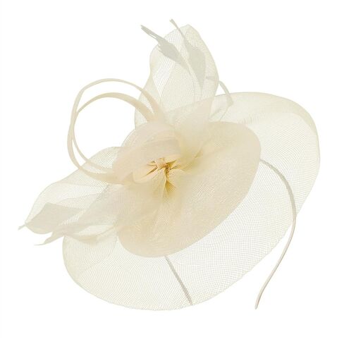 Zando 2025 Fascinators Hats for Women Ken-Tucky Derby Flower Tea Hat Mesh Feathers Headband Hair Clip for Wedding Cocktail in Kuwait