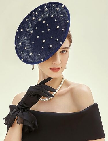 coucoland fascinator قبعة كوكتيل شاي حفلة الرأس رئيس الشقة شقة كنتاكي دربي derby in Kuwait