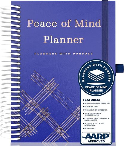End of Life Planner - Guided Final Arrangements When I'm Gone Workbook Organizer Notebook for Beneficiary Info, Will Preparation, Last Wishes, Funeral Planning - Peace of Mind B5 in Kuwait
