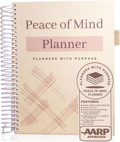 End of Life Planner - Guided Final Arrangements When I'm Gone Workbook Organizer Notebook for Beneficiary Info, Will Preparation, Last Wishes, Funeral Planning - Peace of Mind B5 in Kuwait