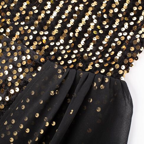 GRACE KARIN Girls Sequin Dress One Sleeve Formal Pageant Prom Party Dresses Size 5-14 in Saudi Arabia