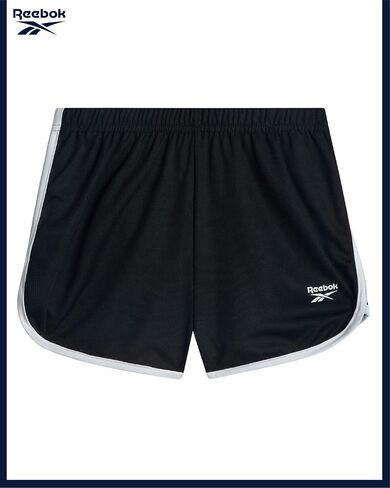 Reebok Girls Athletic Shorts - 3 Pack Active Performance Lightweight Mesh Dolphin Girls Shorts for Running Soccer Gym (7-12) in Kuwait