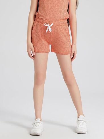 4 Packs Girls Athletic Shorts with Pocket Active Shorts for Teen Girls,Dry-Fit Girl Running Short for Sports in Kuwait