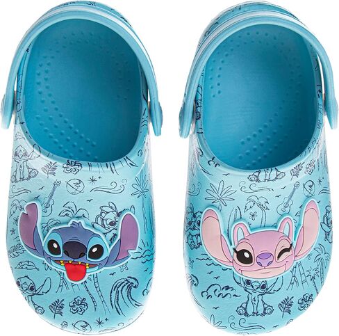 Josmo Kids Lilo & Stitch Clog Sandal Sandproof Slip -On Slides for Girls - Stitch and Angel Ate Tee Lings with Backstrap (Size Size - Little Kid) in Kuwait