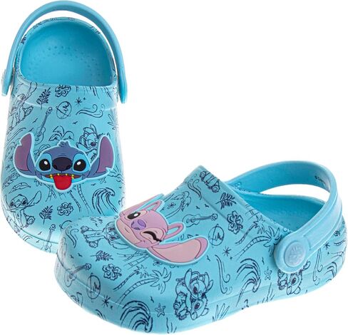 Josmo Kids Lilo & Stitch Clog Sandal Sandproof Slip -On Slides for Girls - Stitch and Angel Ate Tee Lings with Backstrap (Size Size - Little Kid) in Kuwait