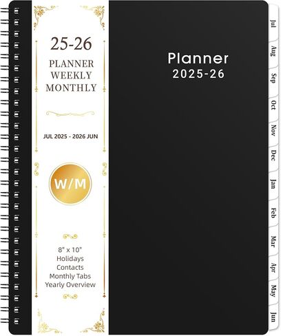 2024-2025 Planner - Weekly and Monthly Planner 2024-2025, Jul 2024 - Jun 2025, 8'' x 10'', 2024-2025 Calendar with Twin-wire Binding, Flexible Cover in Kuwait