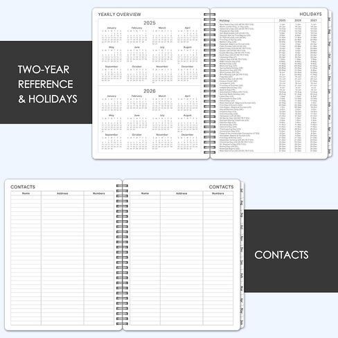 2024-2025 Planner - Weekly and Monthly Planner 2024-2025, Jul 2024 - Jun 2025, 8'' x 10'', 2024-2025 Calendar with Twin-wire Binding, Flexible Cover in Kuwait