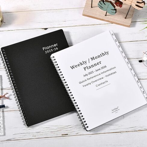 2024-2025 Planner - Weekly and Monthly Planner 2024-2025, Jul 2024 - Jun 2025, 8'' x 10'', 2024-2025 Calendar with Twin-wire Binding, Flexible Cover in Kuwait