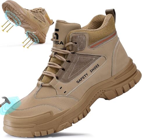 Steel Toe Shoes for Men Lightweight Work Boots for Men Comfortable Steel Toe Boots Industrial Work Shoes Breathable Safety Shoes Construction Steel Toe Sneakers Indestructible Safety Boots in Saudi Arabia