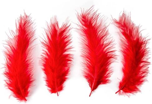 50pcs 4-6 بوصات رقيقة من تركيا ريشة أصفر ماربو للحرف الحرف Dreamcatcher Fring in Kuwait