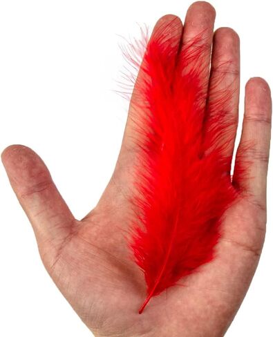 50pcs 4-6 بوصات رقيقة من تركيا ريشة أصفر ماربو للحرف الحرف Dreamcatcher Fring in Kuwait