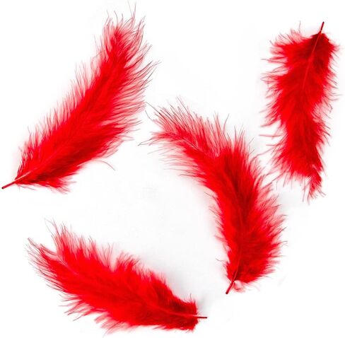 50pcs 4-6 بوصات رقيقة من تركيا ريشة أصفر ماربو للحرف الحرف Dreamcatcher Fring in Kuwait