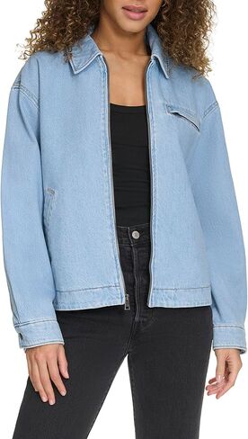 Levi's Women's Zip Up Utility Jacket with Collar in Saudi Arabia
