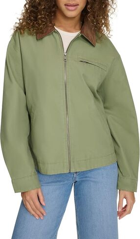 Levi's Women's Zip Up Utility Jacket with Collar in Saudi Arabia