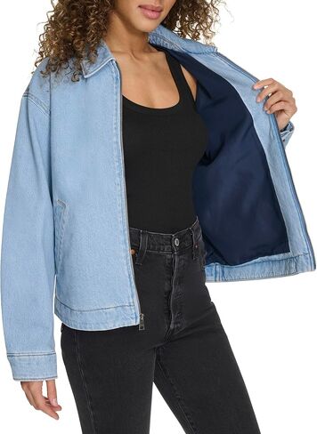 Levi's Women's Zip Up Utility Jacket with Collar in Saudi Arabia