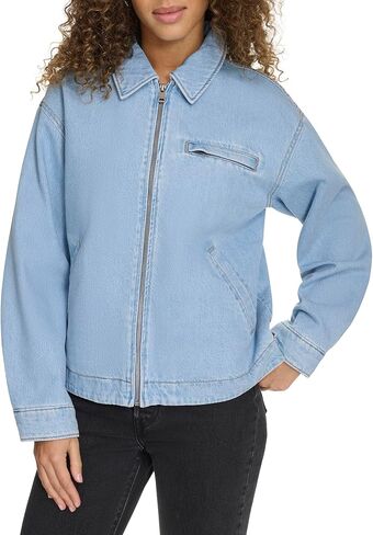 Levi's Women's Zip Up Utility Jacket with Collar in Saudi Arabia