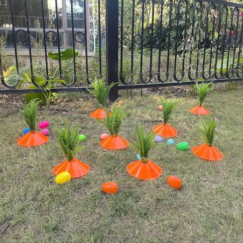 11 مجموعة عيد الفصح جزر الجزر التصحيح DIY النباتات الاصطناعية المزيفة الجزر الزخرفية ساحة حصة كبيرة في الهواء الطلق في الهواء الطلق ساحة ريفي لافتة لليار في الحديقة زخارف عيد الفصح حفلة بلاستيكية سميكة in Kuwait